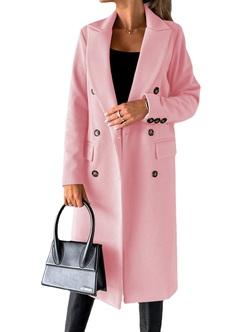 Long Sleeve Lapel Winter Coat