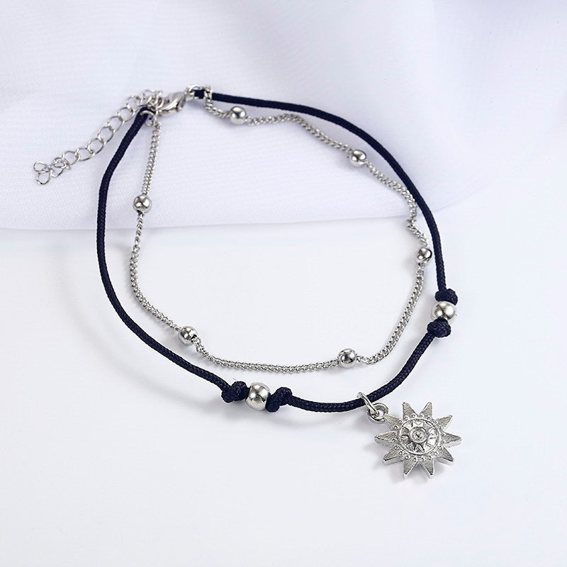 Stone Beads Shell Anklet