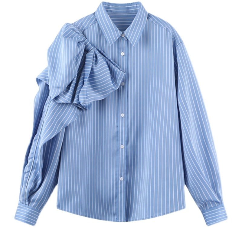 Casual Blue Striped Shirts