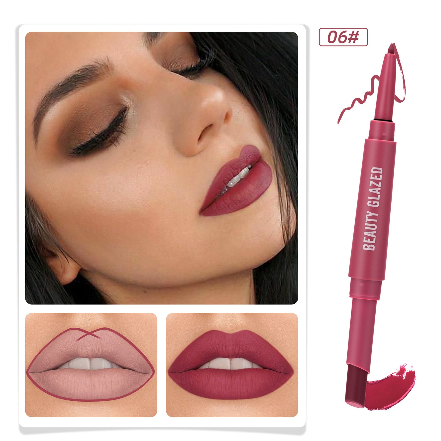 Double-headed Matte  Lipstick Lip Liner