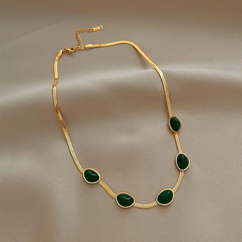 Green Stone Necklace